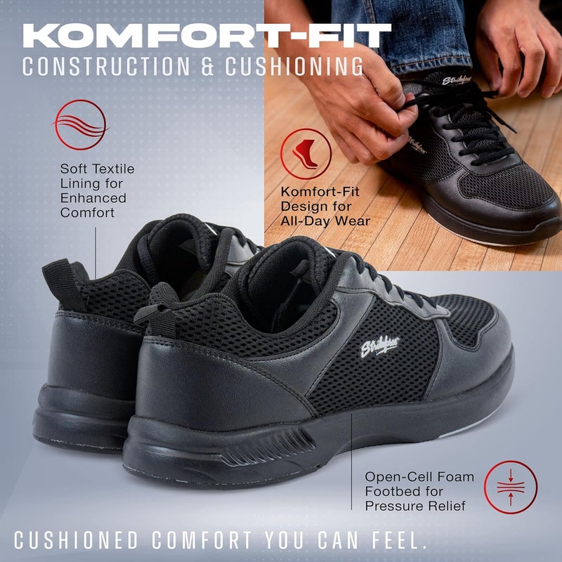 KR Strikeforce OPP Lite Black Athletic Right or Left Handed Bowling Shoes for Men - Medium & Wide Options Available - Image 4